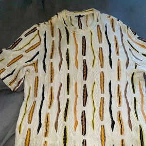 Vintage hand knit coogi short sleeve sweater.